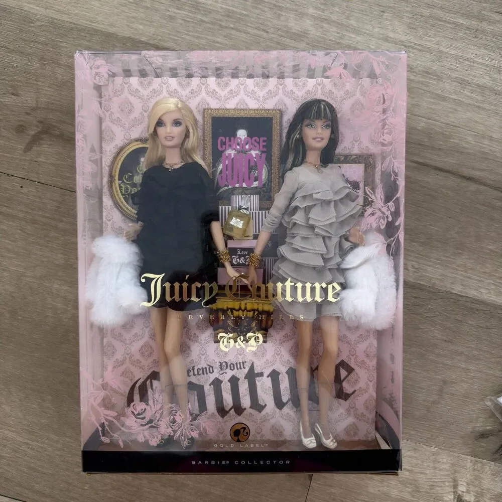 Juicy Couture Beverly Hills G & P 2008 Y2K Barbie Dolls NIP Gold Label READ